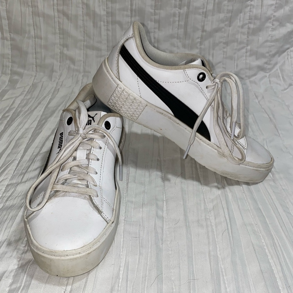 Puma sneakers worn twice.